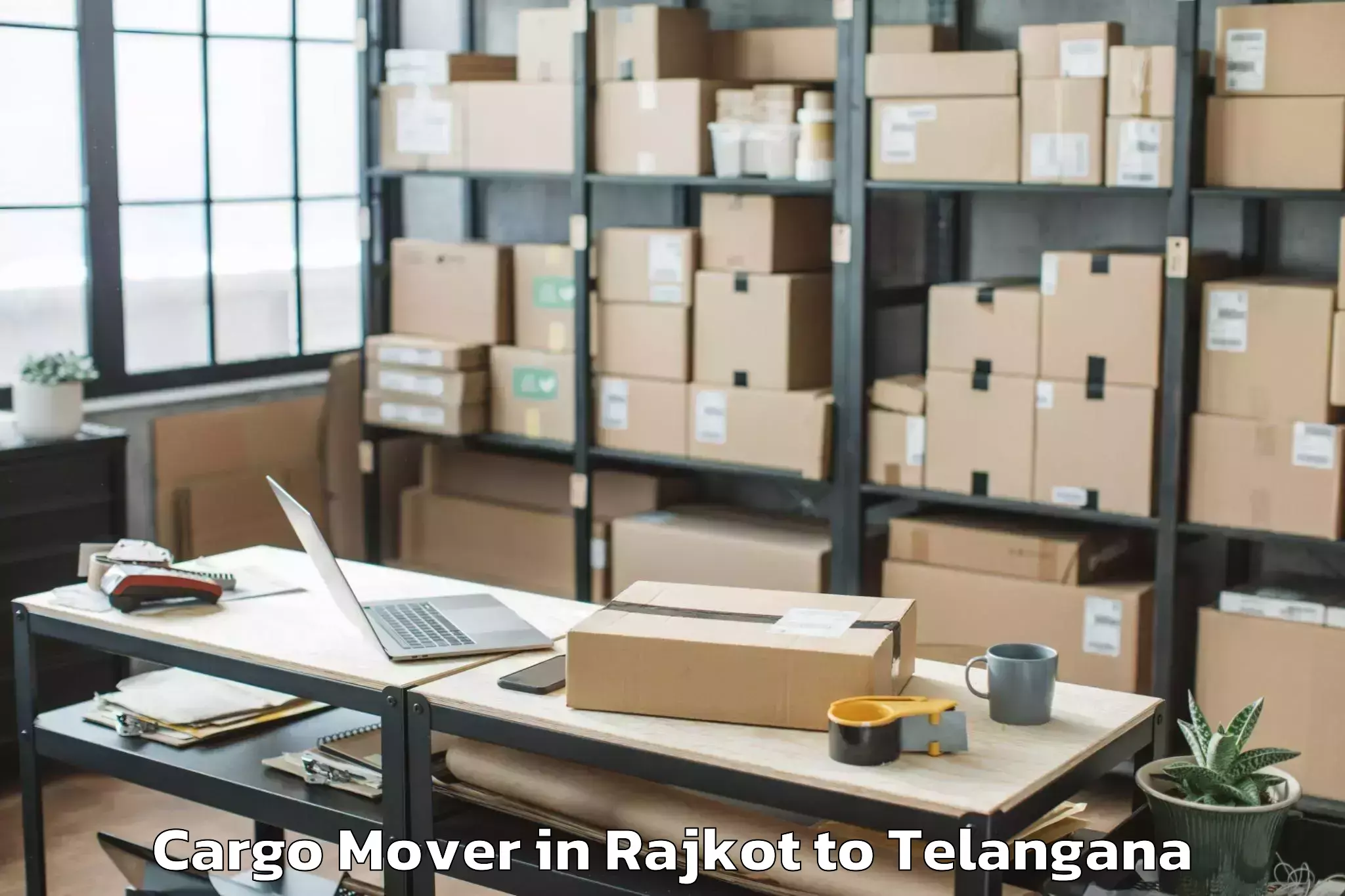 Hassle-Free Rajkot to Mancheral Cargo Mover